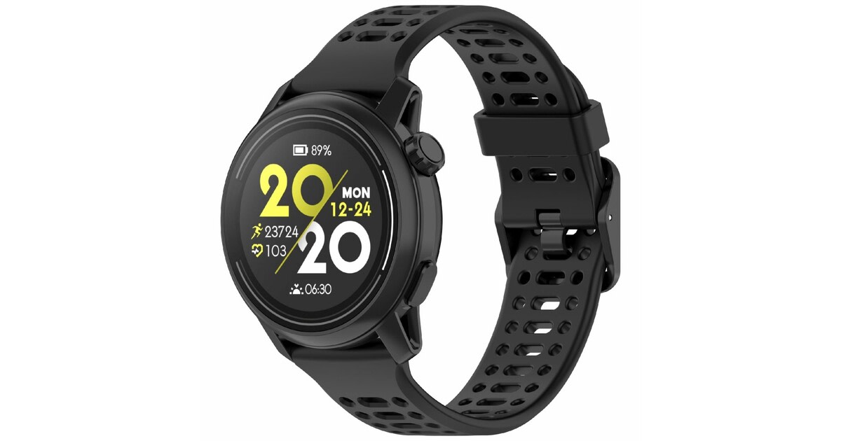 Silikonski Remen Za Sat Coros Pace 2 Apex 2 Apex 42mm Crni