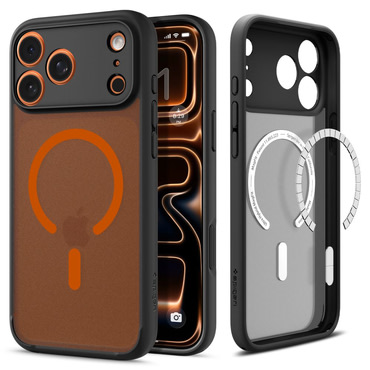 Maska Spigen "Ultra Hybrid Mag" za iPhone 17 Pro - frost black orange