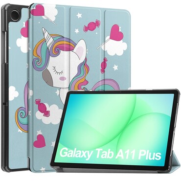 Maska Techsuit "FoldPro" za Samsung Galaxy Tab A9 Plus / Tab A11 Plus - unicorn