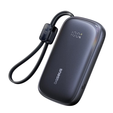 Power bank Baseus "EnerFill Qpow3 Ultra" 20000 mAh 45W s ugrađenim kabelom - crni