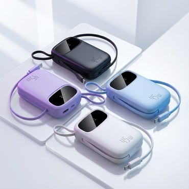 Power bank Baseus EnerFill Qpow3 45W - 10000 mAh s ugrađenim USB-C i Lightning kabelima