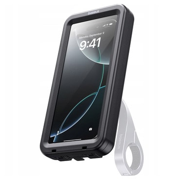 Vodootporna biciklistička futrola Baseus PrimeTrip VB1 RainShield - magnetski sustav, 6.9", IP68 - crna