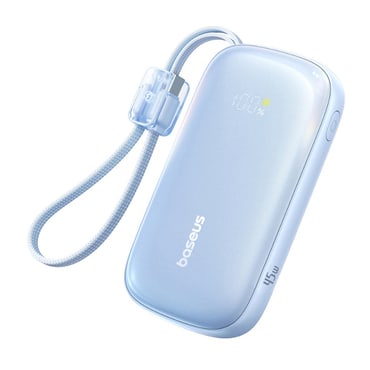 Power bank Baseus "EnerFill Qpow3 Ultra" 10000 mAh 45W s ugrađenim kabelom - galaxy blue