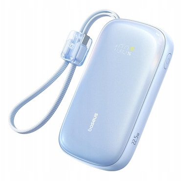 Power bank Baseus "EnerFill Qpow3 Ultra" 20000 mAh 22.5W s ugrađenim kabelom - galaxy blue