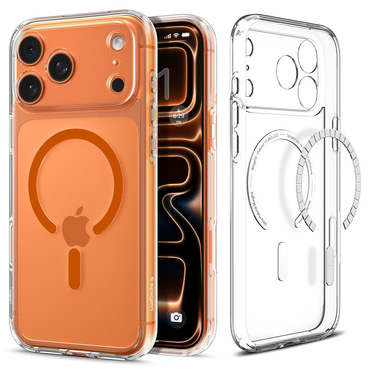 Maska Spigen "Ultra Hybrid Mag" za iPhone 17 Pro - clear orange
