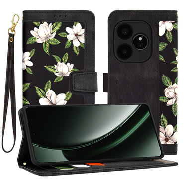 Torbica Techsuit "FlipCraft" za Realme GT 6 - flowers of the dawn