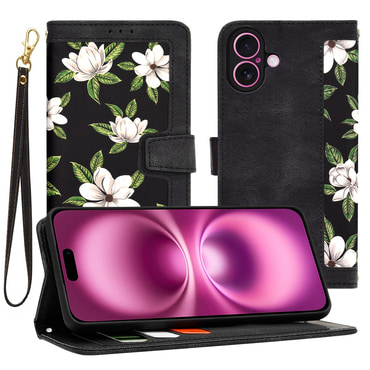 Torbica Techsuit "FlipCraft" za iPhone 16 Plus - flowers of the dawn