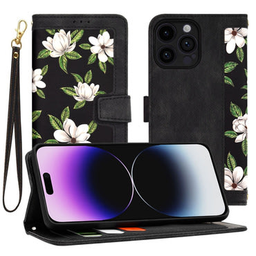 Torbica Techsuit "FlipCraft" za iPhone 14 Pro Max - flowers of the dawn