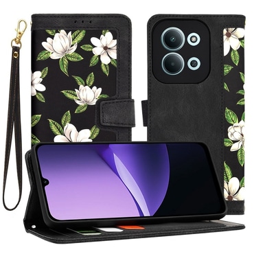 Torbica Techsuit "FlipCraft" za Xiaomi Redmi 15C 4G / Redmi 15C 5G - flowers of the dawn