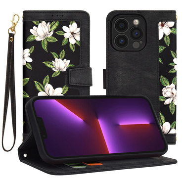 Torbica Techsuit "FlipCraft" za iPhone 13 Pro - flowers of the dawn