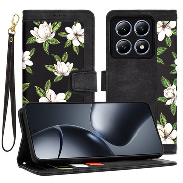 Torbica Techsuit "FlipCraft" za Xiaomi 14T Pro - flowers of the dawn