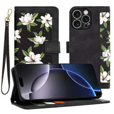 Torbica Techsuit "FlipCraft" za iPhone 16 Pro Max - flowers of the dawn