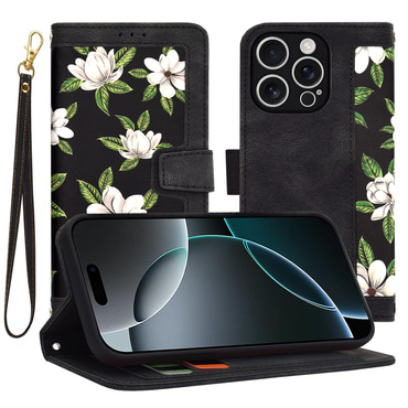 Torbica Techsuit "FlipCraft" za iPhone 16 Pro - flowers of the dawn