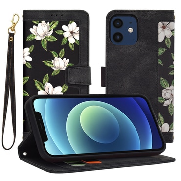 Torbica Techsuit "FlipCraft" za iPhone 12 / iPhone 12 Pro - flowers of the dawn