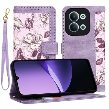 Torbica Techsuit "FlipCraft" za Xiaomi Redmi 15C 4G / Redmi 15C 5G - mysterious purple