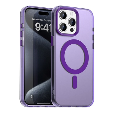 Hibridna maska Techsuit "CandyCase MagSafe" za iPhone 15 Pro Max - purple
