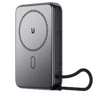 Power bank s USB-C izlazom, ugrađenim USB-C kablom, 22.5W MagSafe Acefast "M24" - 10000 mAh - metal gray