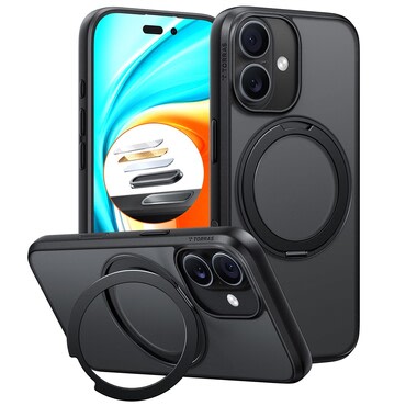 Premium maska Torras "Ostand Pro" za iPhone 17 - black