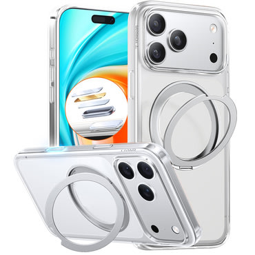 Premium maska Torras "Ostand Pro" za iPhone 17 Pro Max - clear