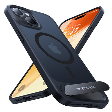 Premium maska Torras "Pstand" za iPhone 15 Plus - black