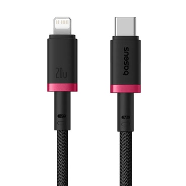USB-C u Lightning punjački i podatkovni kabel Baseus Dura Series - 20W - 2 m - crveno/crni