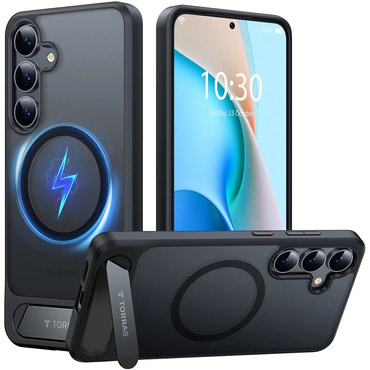 Premium maska Torras "Pstand" za Samsung Galaxy S25 - black