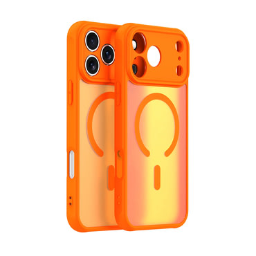Hibridna maska "HaloFrost II MagSafe" za iPhone 17 Pro Max - orange