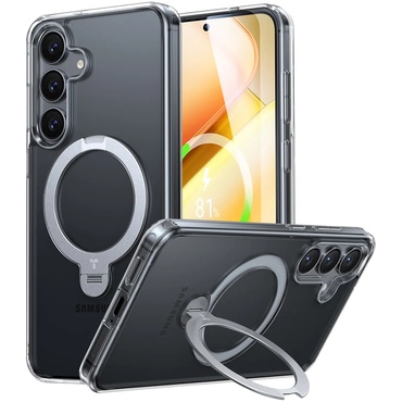 Premium maska Torras "Ostand Spin" za Samsung Galaxy S25 Plus - clear