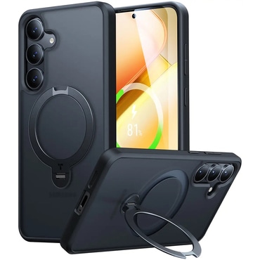 Premium maska Torras "Ostand Spin" za Samsung Galaxy S25 - black