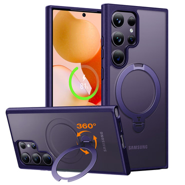 Premium maska Torras "Ostand Spin" za Samsung Galaxy S24 Ultra - purple