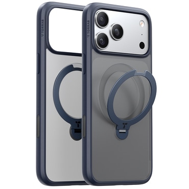 Premium maska Torras "Ostand Spin" za iPhone 17 Pro - navy blue