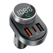 FM transmitter i autopunjač  30W, s 2x USB-A i 1x USB-C ulazom Proove "Sound Link" - crni