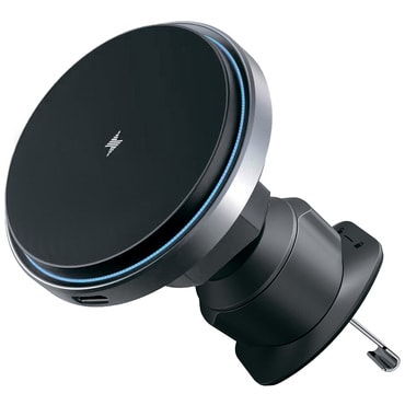 Automobilski držač za telefon - MagSafe Qi2 15W Proove "Magic Circle Pro"za ventilacijski utor - crni