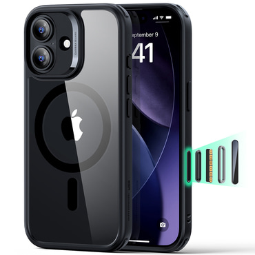 Hibridna maska ESR "Classic Hybrid HaloLock" za iPhone 17 - clear black