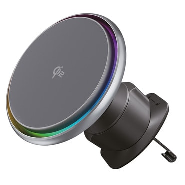 Automobilski držač za telefon - MagSafe Qi2 15W s aktivnim hlađenjem Proove "Icecore" za ventilacijski utor - sivi