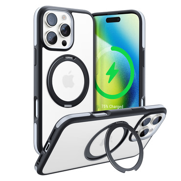 Premium maska Torras "Ostand R Fusion" za iPhone 16 Pro Max - black