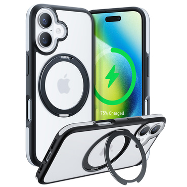 Premium maska Torras "Ostand R Fusion" za iPhone 16 Plus - black