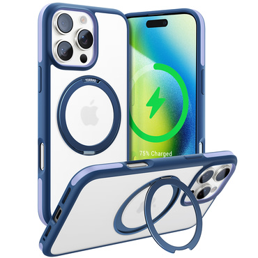 Premium maska Torras "Ostand R Fusion" za iPhone 16 Pro - navy blue