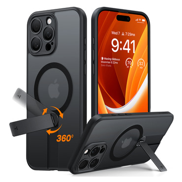 Premium maska Torras "Pstand" za iPhone 16 Pro - black