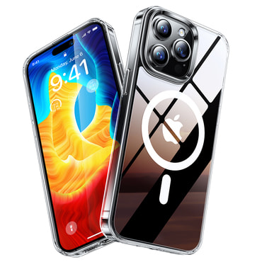 Premium maska Torras "Diamond MagSafe" za iPhone 15 Pro - clear