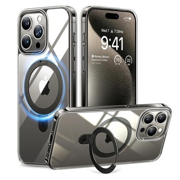 Premium maska Torras "Ostand" za iPhone 15 Pro - clear