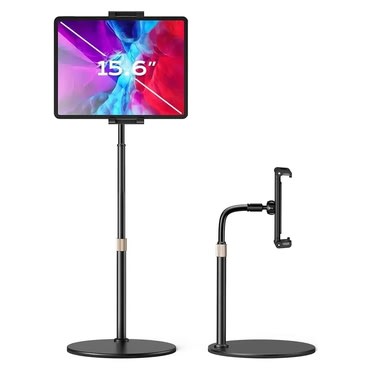 Aluminijski stolni držač za tablete i telefone Lisen "YL04" do 13" - crni