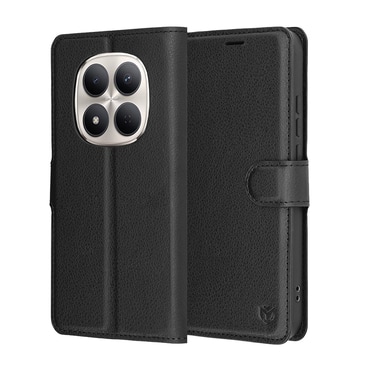 Torbica Techsuit "Leather Folio" za Xiaomi Redmi Note 15 Pro 5G - crna