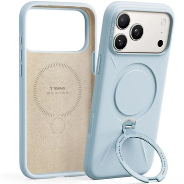 Premium maskica Torras "QPRO Silicone" za iPhone 17 Pro – baby blue