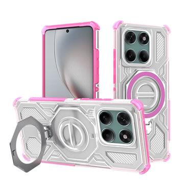 Hibridna maska "Carbon Shield Pro" za Motorola Edge 60 / Edge 60 Fusion - white transparent