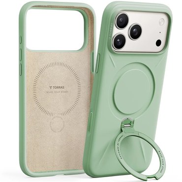 Premium maskica Torras "QPRO Silicone" za iPhone 17 Pro Max – matcha green