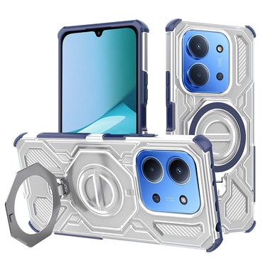 Hibridna maska "Carbon Shield Pro" za Xiaomi Redmi 15C 4G / Redmi 15C 5G / Poco C85 - blue transparent