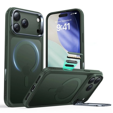Hibridna maska ESR "Classic Hybrid HaloLock Kickstand" za iPhone 17 - frosted green