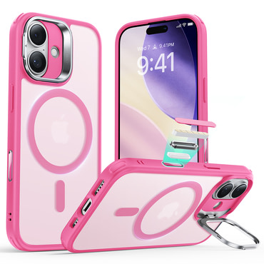 Hibridna maska ESR "Classic Hybrid HaloLock Kickstand" za iPhone 17 - frosted pink