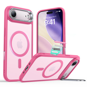 Hibridna maska ESR "Classic Hybrid HaloLock Kickstand" za iPhone Air - frosted pink